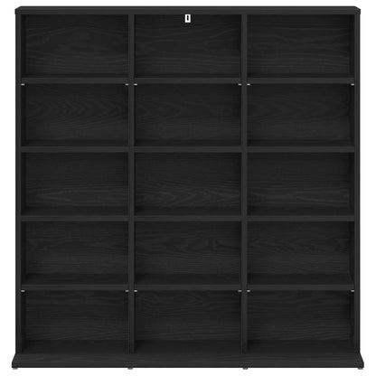 CD Cabinet Black Oak 96 x 23.5 x 97.5 cm Engineered Wood