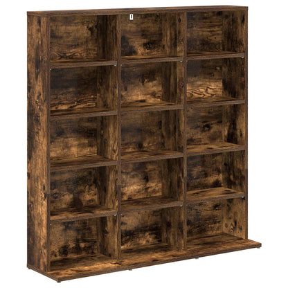 CD Cabinet Smoked Oak 96 x 23.5 x 97.5 cm Engineered Wood