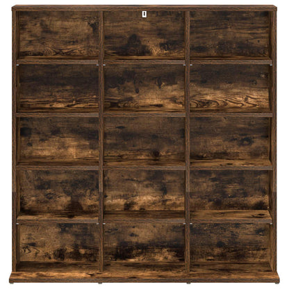 CD Cabinet Smoked Oak 96 x 23.5 x 97.5 cm Engineered Wood