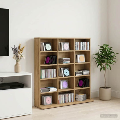 CD Cabinet Artisan Oak 96 x 23.5 x 97.5 cm Engineered Wood