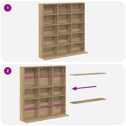 CD Cabinet Artisan Oak 96 x 23.5 x 97.5 cm Engineered Wood