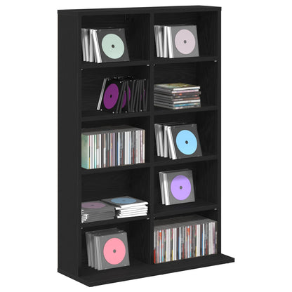 CD Cabinet Black Oak 65 x 23.5 x 97.5 cm Engineered Wood