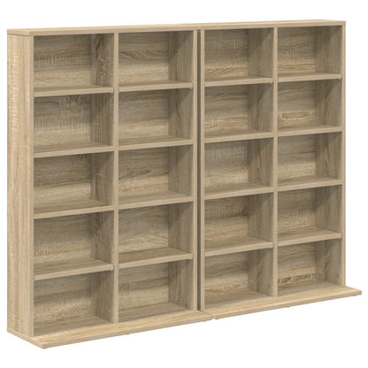 CD Cabinet 2 pcs Sonoma Oak 65 x 23.5 x 97.5 cm Engineered Wood