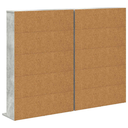 CD Cabinet 2 pcs Concrete Grey 65 x 23.5 x 97.5 cm