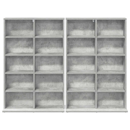 CD Cabinet 2 pcs Concrete Grey 65 x 23.5 x 97.5 cm