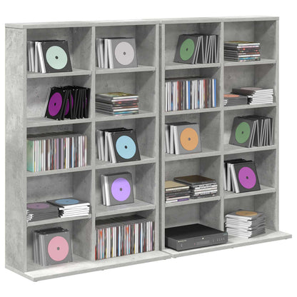 CD Cabinet 2 pcs Concrete Grey 65 x 23.5 x 97.5 cm
