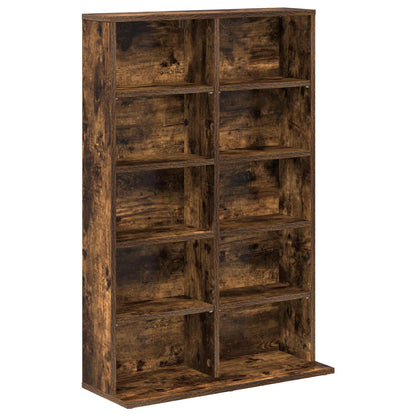CD Cabinet 2 pcs Smoked Oak 65 x 23.5 x 97.5 cm Engineered Wood