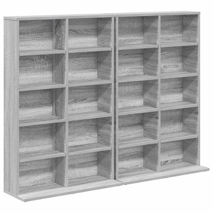 CD Cabinet 2 pcs Grey Sonoma 65 x 23.5 x 97.5 cm