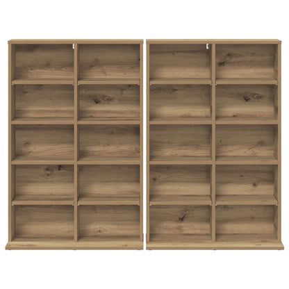 CD Cabinet 2 pcs Artisan Oak 65 x 23.5 x 97.5 cm
