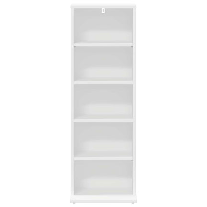 CD Cabinet White 33 x 23.5 x 97.5 cm Engineered Wood