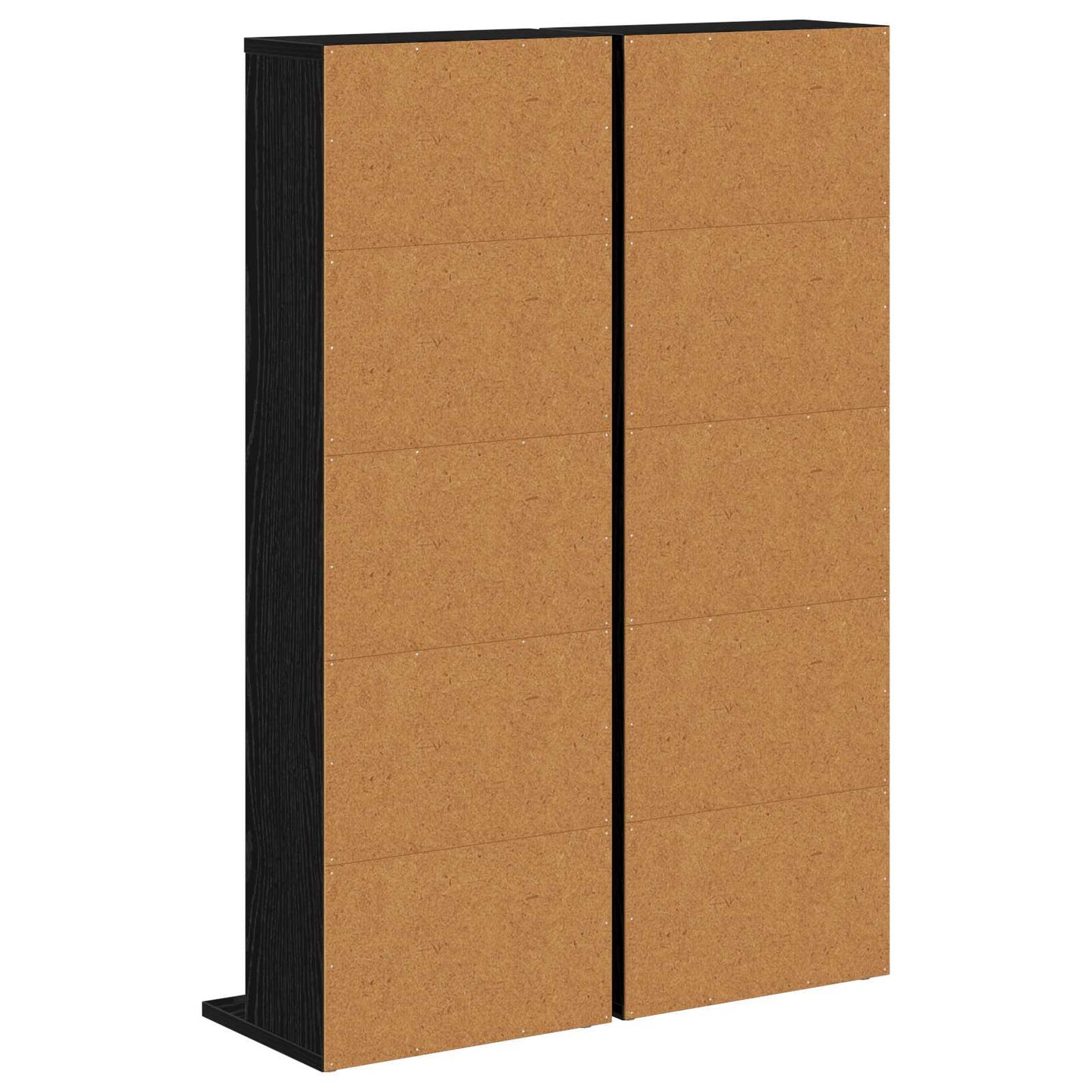 CD Cabinet 2 pcs Black Oak 33 x 23.5 x 97.5 cm Engineered Wood