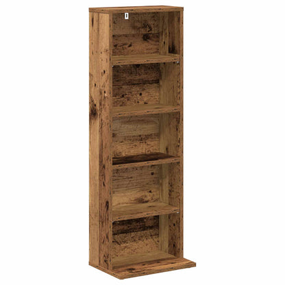 CD Cabinet Old Wood 33 x 23.5 x 97.5 cm Engineered Wood