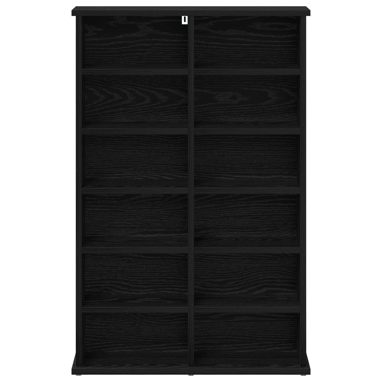 CD Cabinet Black Oak 60 x 17 x 92 cm Engineered Wood