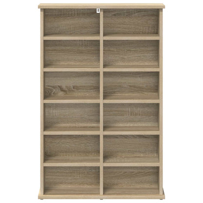 CD Cabinet Sonoma Oak 60 x 17 x 92 cm Engineered Wood