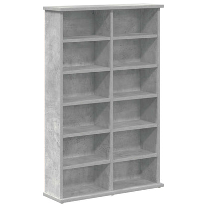 CD Cabinet 2 pcs Concrete Grey 60 x 17 x 92 cm Engineered Wood