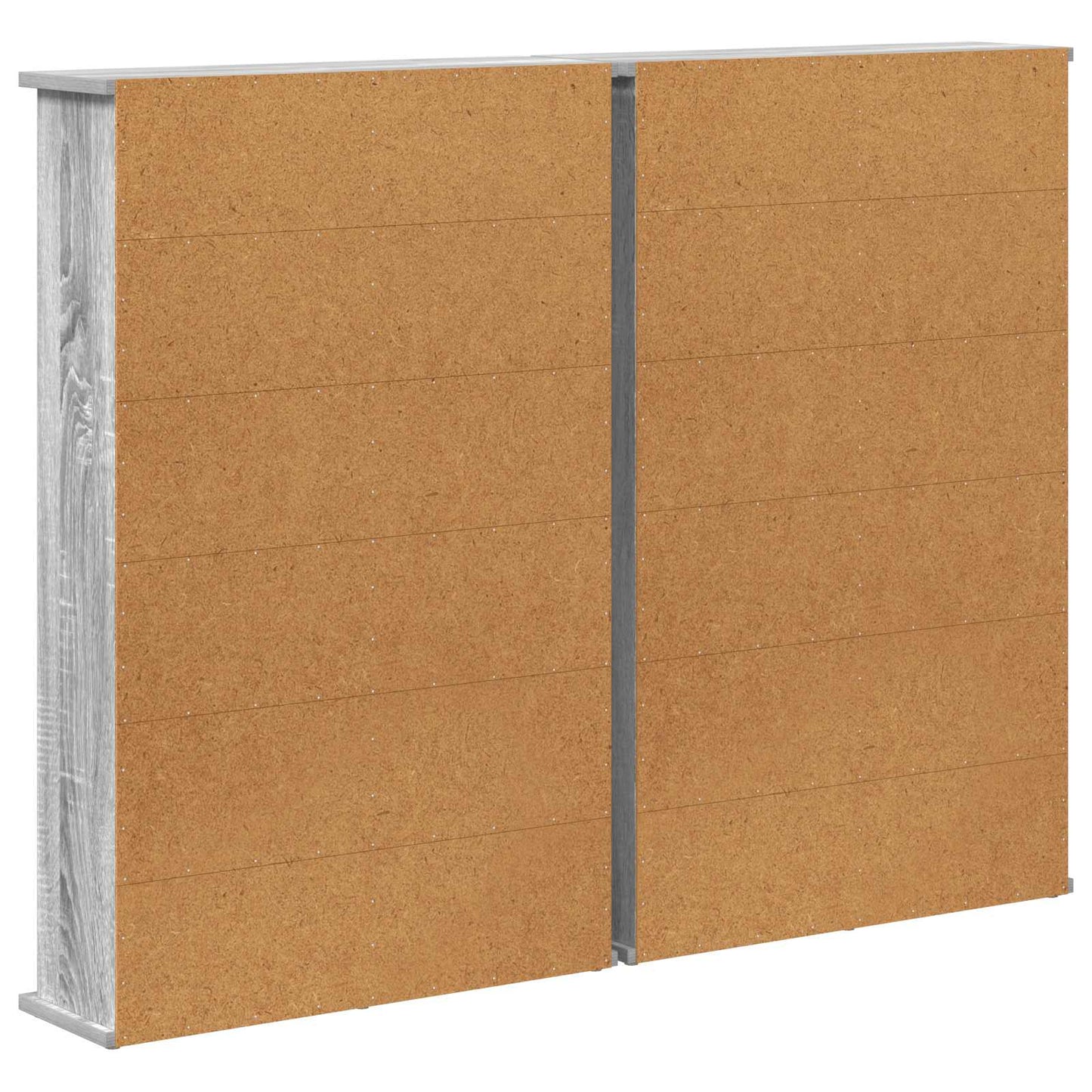 CD Cabinet 2 pcs Grey Sonoma 60 x 17 x 92 cm Engineered Wood