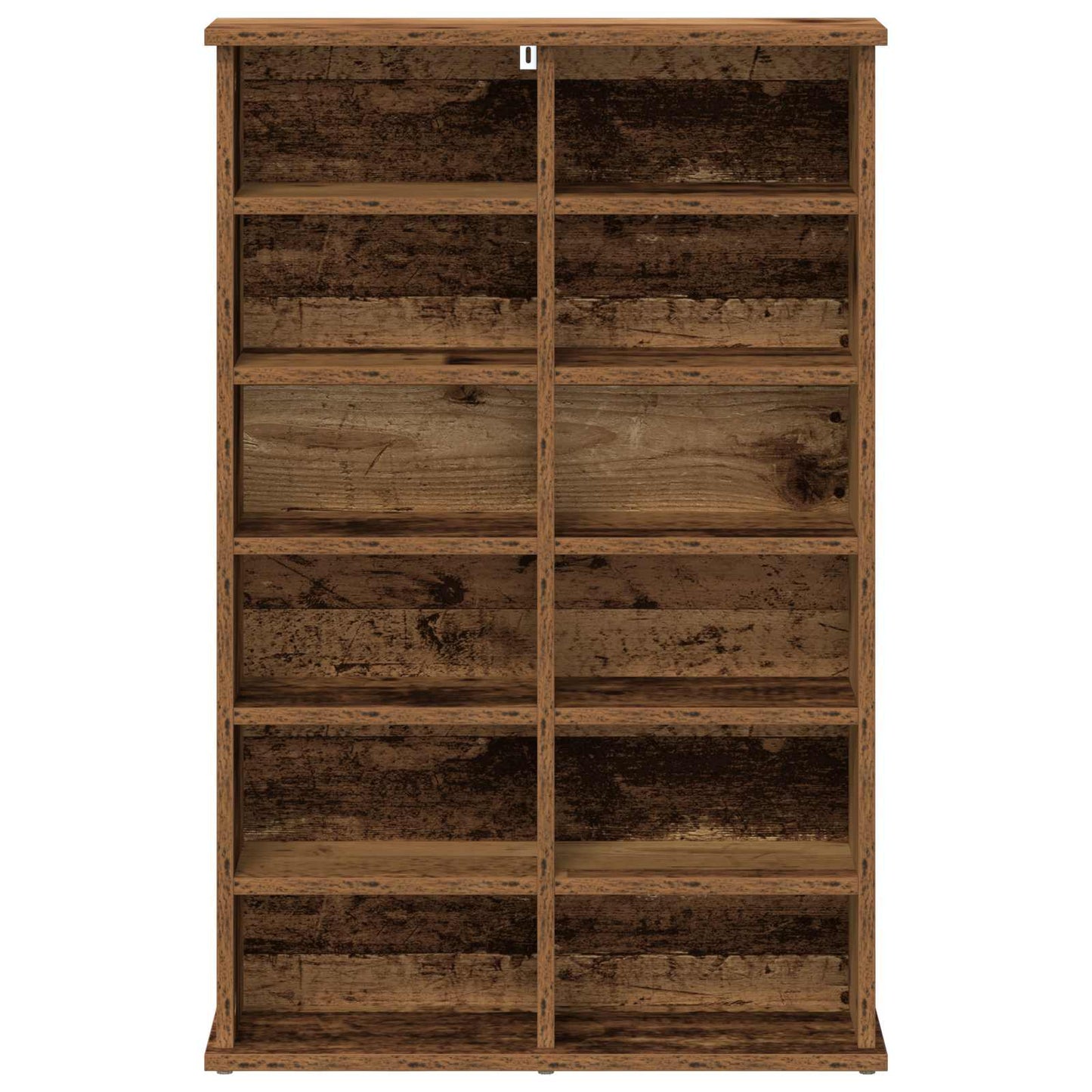 CD Cabinet Old Wood 60 x 17 x 92 cm Engineered Wood