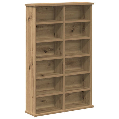 CD Cabinet 2 pcs Artisan Oak 60 x 17 x 92 cm Engineered Wood