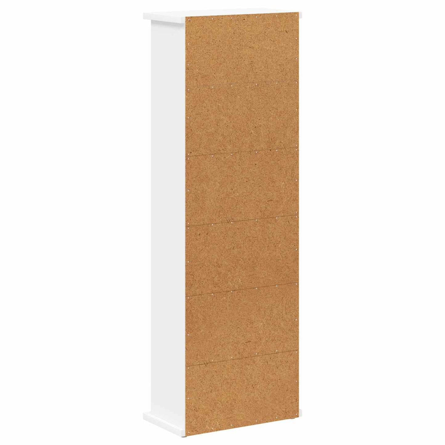 CD Cabinet White 32 x 17 x 92 cm Engineered Wood