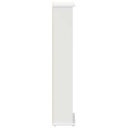 CD Cabinet White 32 x 17 x 92 cm Engineered Wood
