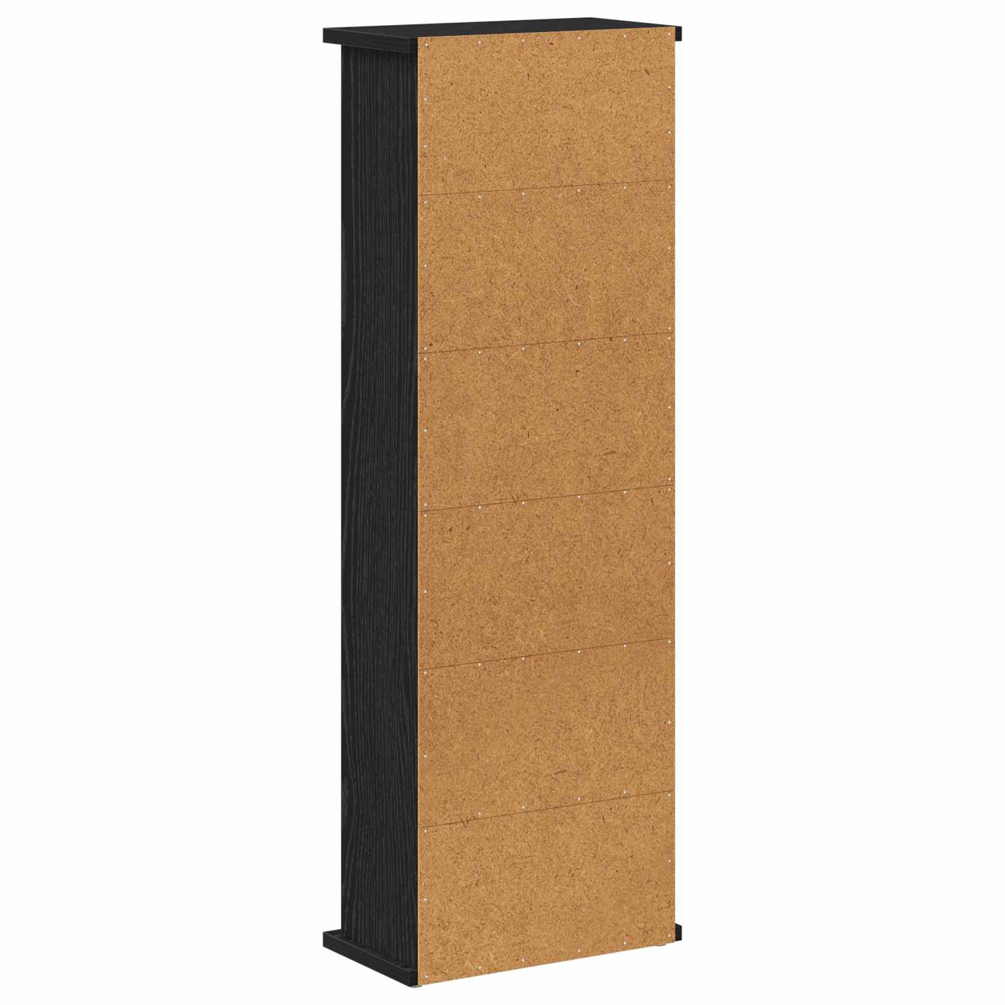 CD Cabinet Black Oak 32 x 17 x 92 cm Engineered Wood