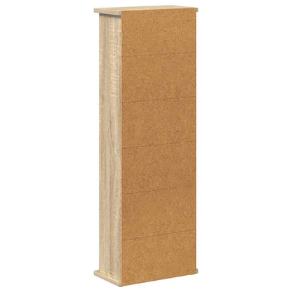 CD Cabinet Sonoma Oak 32 x 17 x 92 cm Engineered Wood