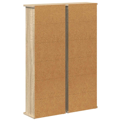 CD Cabinet 2 pcs Sonoma Oak 32 x 17 x 92 cm Engineered Wood