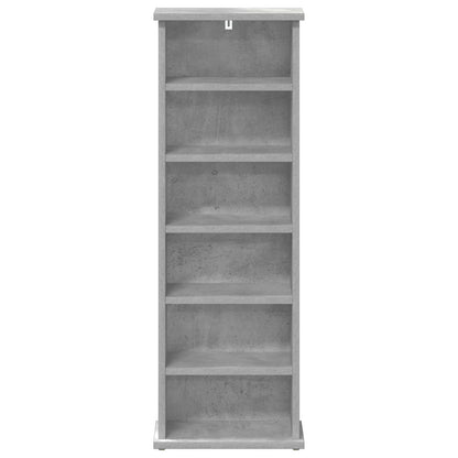 CD Cabinet Concrete Grey 32 x 17 x 92 cm Engineered Wood