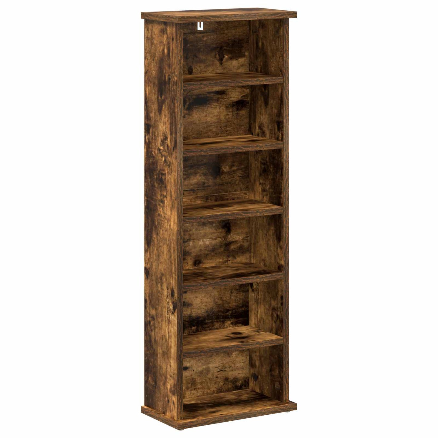 CD Cabinet Smoked Oak 32 x 17 x 92 cm Engineered Wood