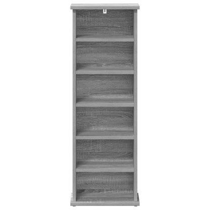 CD Cabinet Grey Sonoma 32 x 17 x 92 cm Engineered Wood