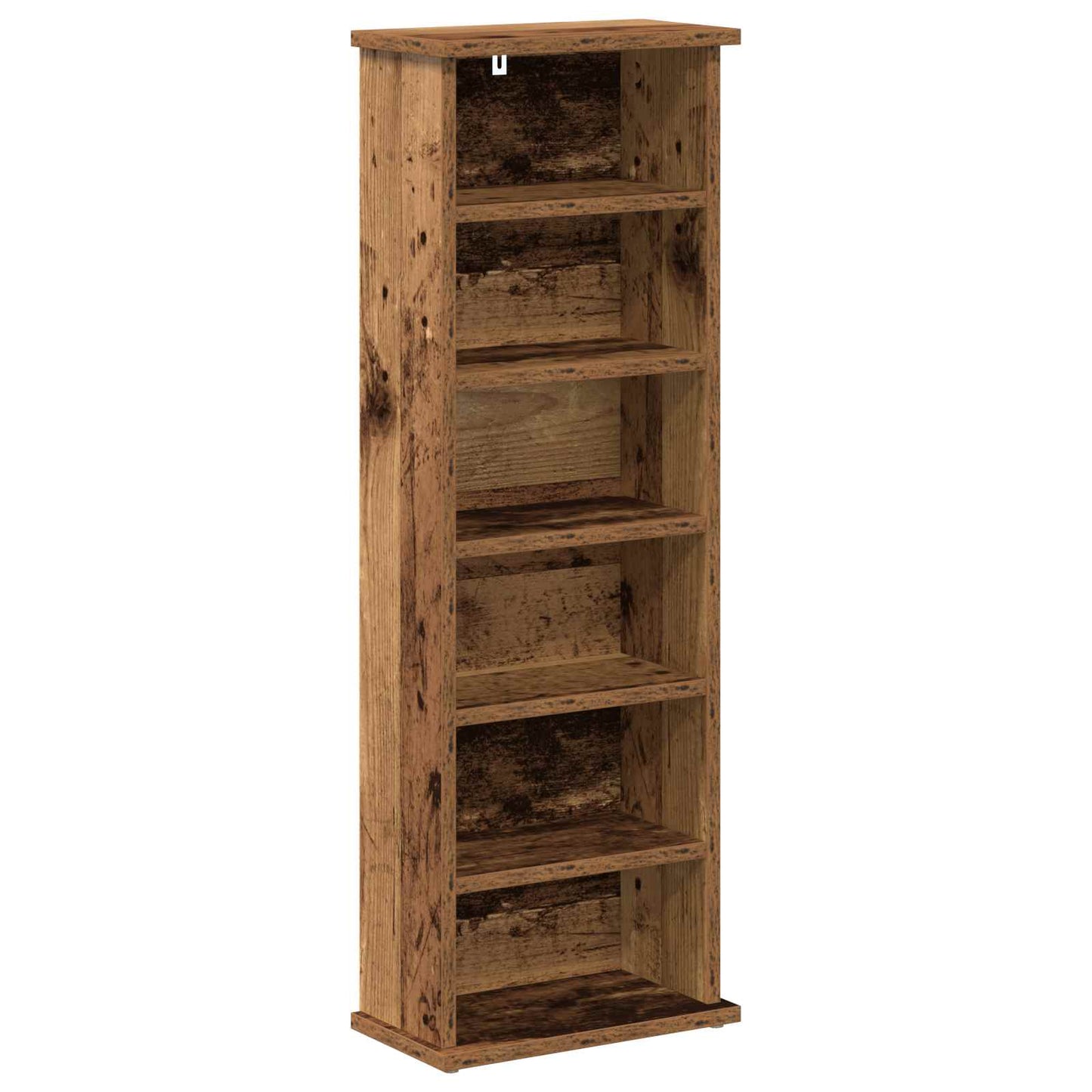 CD Cabinet Oak Wood 32 x 17 x 92 cm Engineered Wood