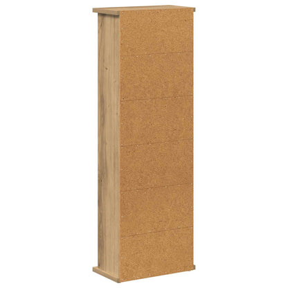 CD Cabinet Artisan Oak 32 x 17 x 92 cm Engineered Wood