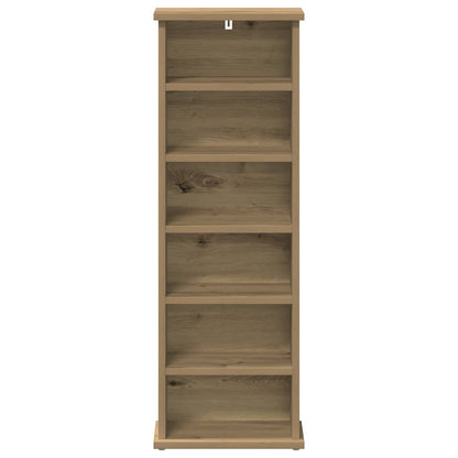 CD Cabinet Artisan Oak 32 x 17 x 92 cm Engineered Wood