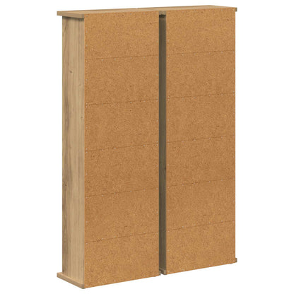 CD Cabinet 2 pcs Artisan Oak 32 x 17 x 92 cm Engineered Wood