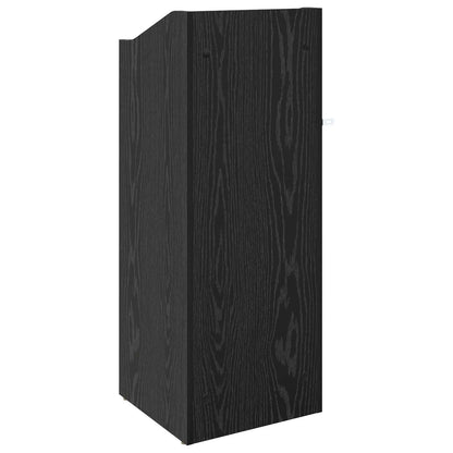 Record Cabinet Black Oak 36 x 36 x 95.5 cm Engineered Wood