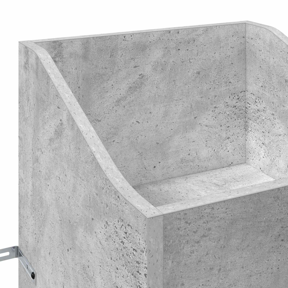 Record Cabinet Concrete Grey 36 x 36 x 95.5 cm Engineered Wood