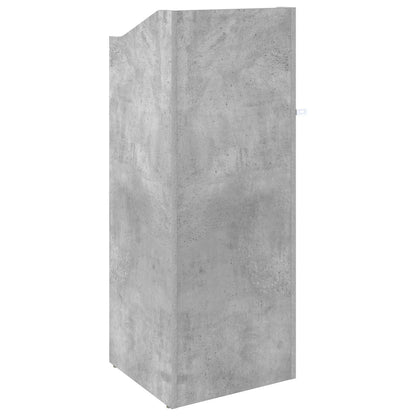 Record Cabinet Concrete Grey 36 x 36 x 95.5 cm Engineered Wood
