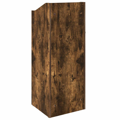 Record Cabinet Smoked Oak 36 x 36 x 95.5 cm Engineered Wood
