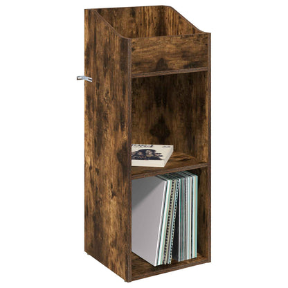 Record Cabinet Smoked Oak 36 x 36 x 95.5 cm Engineered Wood