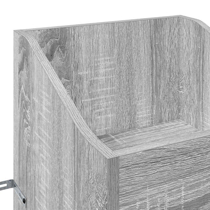 Record Cabinet Grey Sonoma 36 x 36 x 95.5 cm Engineered Wood