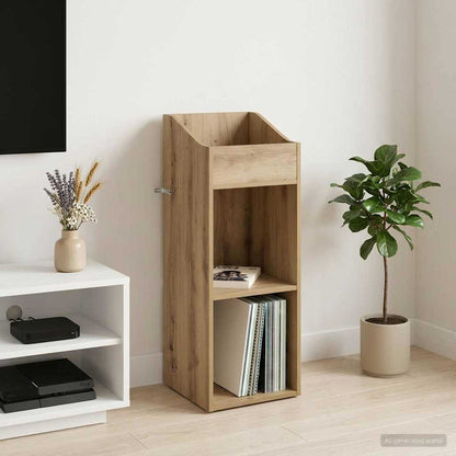 Record Cabinet Artisan Oak 36 x 36 x 95.5 cm Engineered Wood