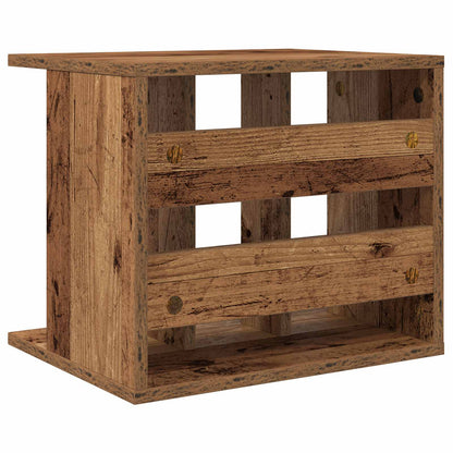 Vinyl Record Storage Old Wood 42 x 33 x 36 cm Engineered Wood