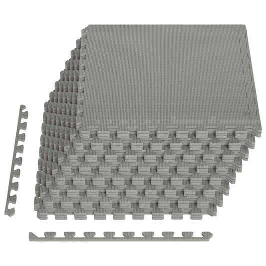 Floor Mats 24 pcs Grey 8.64 m² EVA Foam