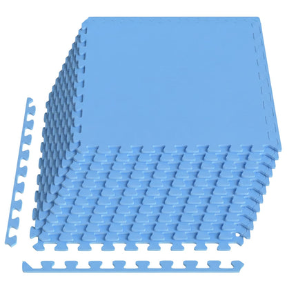 Floor Mats 12 pcs Blue 4.32 m² EVA Foam