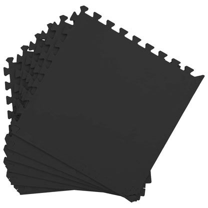 Floor Mats 24 pcs Black 8.64 m² EVA Foam