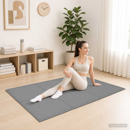 Floor Mats 24 pcs Grey 8.64 m² EVA Foam