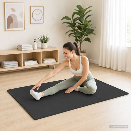 Floor Mats 40 pcs Black 14.4 m² EVA Foam