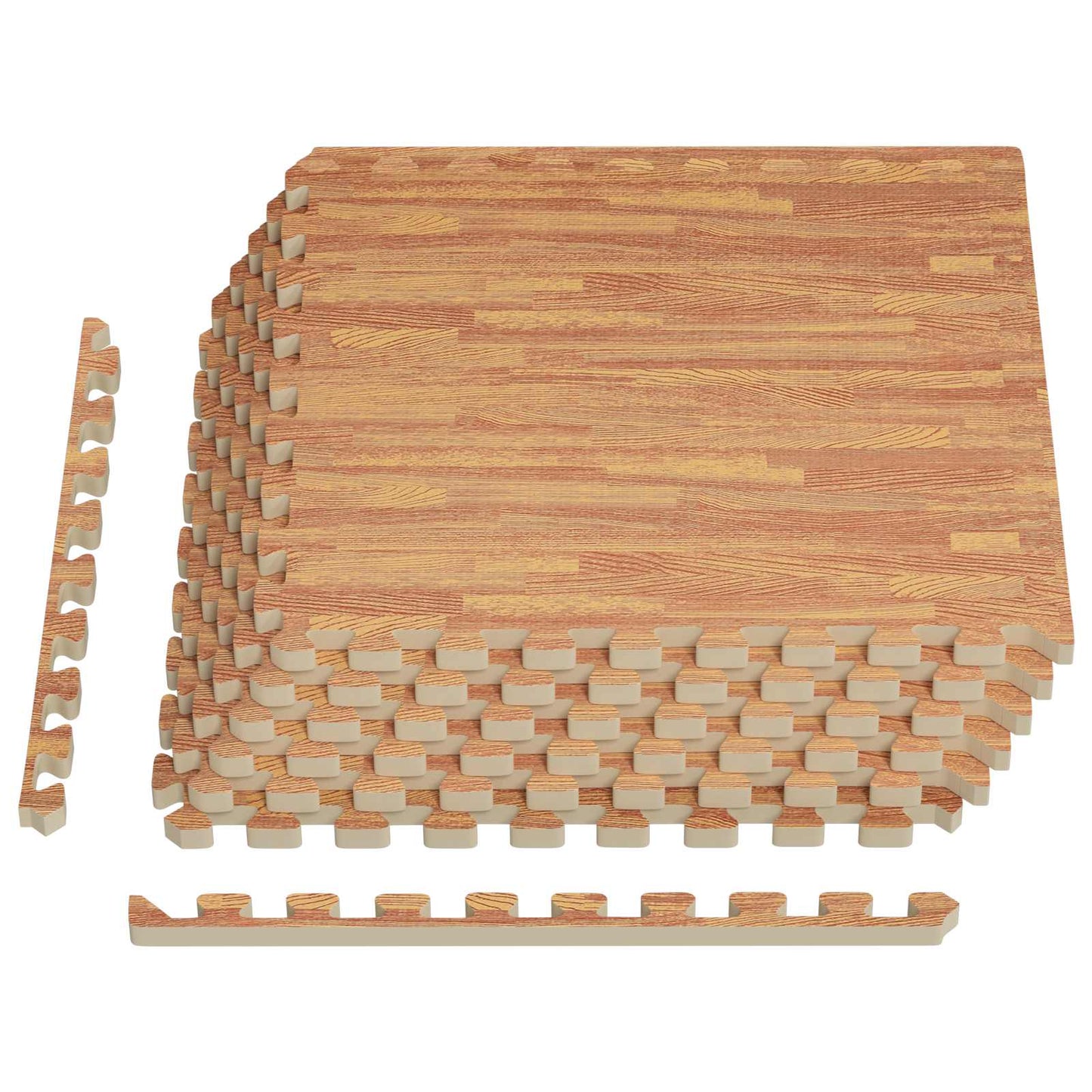Floor Mats 6 pcs Wood 2.16 m² EVA Foam