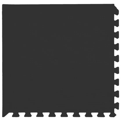 Floor Mats 12 pcs Black 4.32 m² EVA Foam