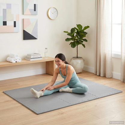 Floor Mats 12 pcs Grey 4.32 m² EVA Foam